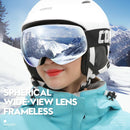 COPOZZ Outdoor Sports Ski Goggles UV400 Protection Ski Mask Male Female Anti-Fog Big Face Snow Glasses Snowboard Skiing Eyewear - sport flow