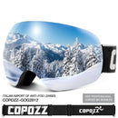 COPOZZ Outdoor Sports Ski Goggles UV400 Protection Ski Mask Male Female Anti-Fog Big Face Snow Glasses Snowboard Skiing Eyewear - sport flow