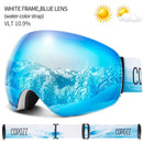 COPOZZ Outdoor Sports Ski Goggles UV400 Protection Ski Mask Male Female Anti-Fog Big Face Snow Glasses Snowboard Skiing Eyewear - sport flow