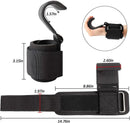 Weight Lifting Hook Grips With Wrist Wraps Hand-Bar Wrist Strap Gym Fitness Hook Weight Strap Pull-Ups Power Lifting Gloves - sport flow