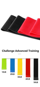 Training Fitness Rubber Resistance Bands Yoga Home Gym Elastic Gum Pilates Crossfit Workout Equipment Bodybuilding For Sports - sport flow