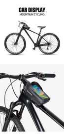 TAKEZERO A2 Mountain Bicycle Bag - Hard Shell EVA Front Bar Bag for Road Bikes, Mobile Phone Handlebar Bag - Cycling Equipment - sport flow