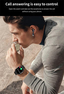 2024 Smart Watch 2 in 1 With Earphone Smartwatch Bluetooth Call Men Watch GPS Track Heart Rate Monitor Play Music SmartWatch - sport flow