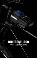 TAKEZERO A2 Mountain Bicycle Bag - Hard Shell EVA Front Bar Bag for Road Bikes, Mobile Phone Handlebar Bag - Cycling Equipment - sport flow