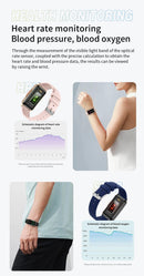 For Android IOS Smart Bracelet Women Smartwatch Men Heart Rate Blood Oxygen Waterproof Sport Smart Band Watch For Ladies +Gift - sport flow