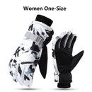 Winter Snowboard Ski Gloves – Unisex PU Leather, Non-slip, Touch Screen, Waterproof, Fleece, Warm Snow Sports Gloves. - sport flow