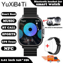 2024 Smart Watch 2 in 1 With Earphone Smartwatch Bluetooth Call Men Watch GPS Track Heart Rate Monitor Play Music SmartWatch - sport flow