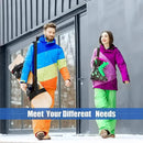 Black Nylon Adjustable Ski Handle Strap Bag Skiing Bag Adjustable Pole Shoulder Hand Carrier Lash Straps Porter Hook Loop - sport flow