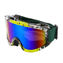 Large Frame Ski Goggles with Colorful Lens Anti-Collision Anti-Glare Lens Outdoor Sport Snow Snowboard for Snowboarding Skiing - sport flow
