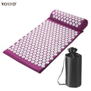 Yoga Massage Pads with Large Touchpoints for Better Neck Back and Foot Massage Household Massage Pillows in Purple Color - sport flow