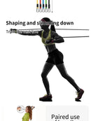 11pcs TPE Resistance Band Set Fitness Band Pull Rope Elastic Training Band With Door Anchor Handles Carry Bag Legs Ankle Straps - sport flow