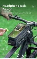 WEST BIKING Bicycle Bag 7.0 Inch Phone Bag Waterproof Front Frame Cycling Bag Sensitive Touch Screen MTB Road Bike Bag - sport flow