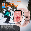 Smartwatch With 4.65cm Full Touch Screen, Text & Call Functions, 100+ Sports Modes, Pedometer, Calorie Counter, Waterproof, Compatible With Android & IOS - sport flow