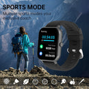 Smartwatch With 4.65cm Full Touch Screen, Text & Call Functions, 100+ Sports Modes, Pedometer, Calorie Counter, Waterproof, Compatible With Android & IOS - sport flow