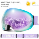 COPOZZ Outdoor Sports Ski Goggles UV400 Protection Ski Mask Male Female Anti-Fog Big Face Snow Glasses Snowboard Skiing Eyewear - sport flow