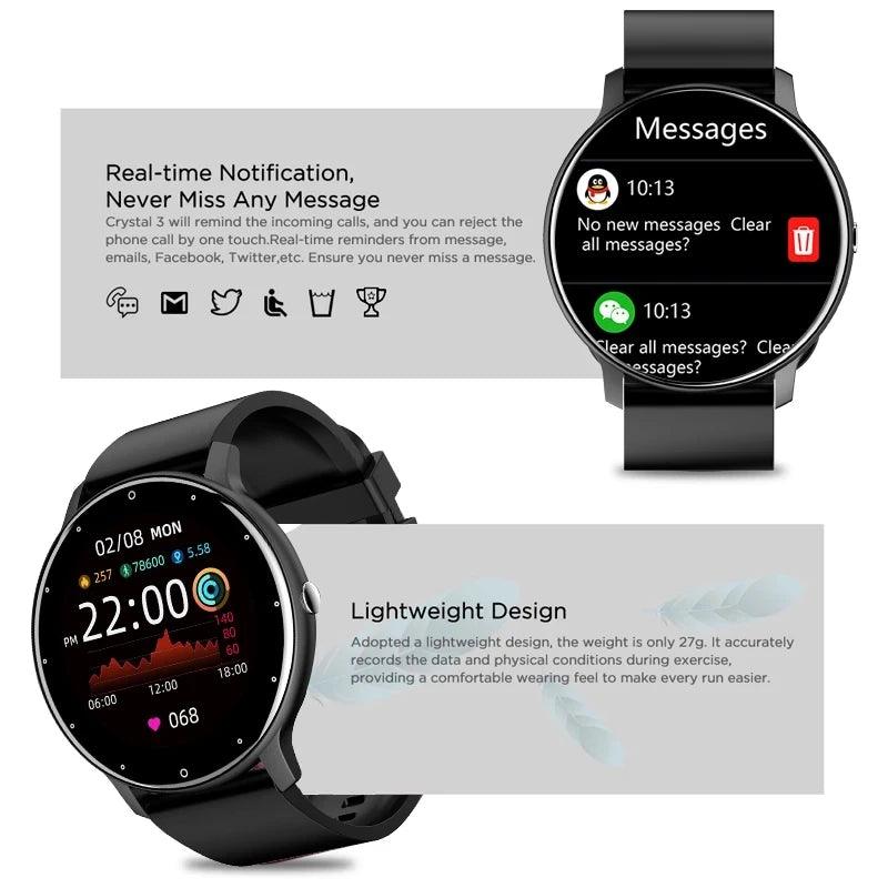LIGE 2025 Smart Watch Women Men Lady Gift Sport Fitness Watches Heart Rate Monitor Waterproof Smartwatch For Xiaomi Android IOS - sport flow