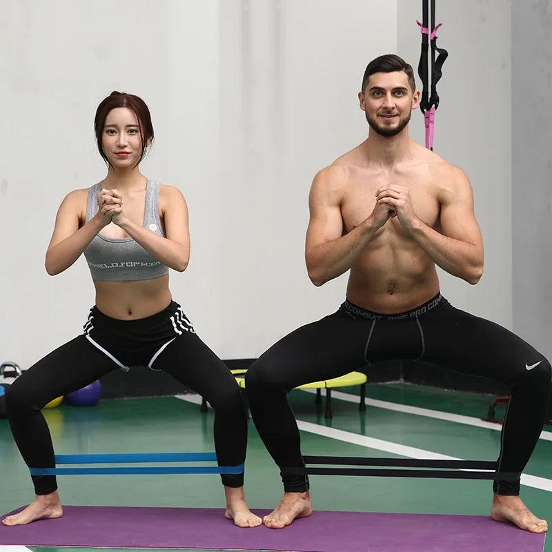 Training Fitness Rubber Resistance Bands Yoga Home Gym Elastic Gum Pilates Crossfit Workout Equipment Bodybuilding For Sports - sport flow