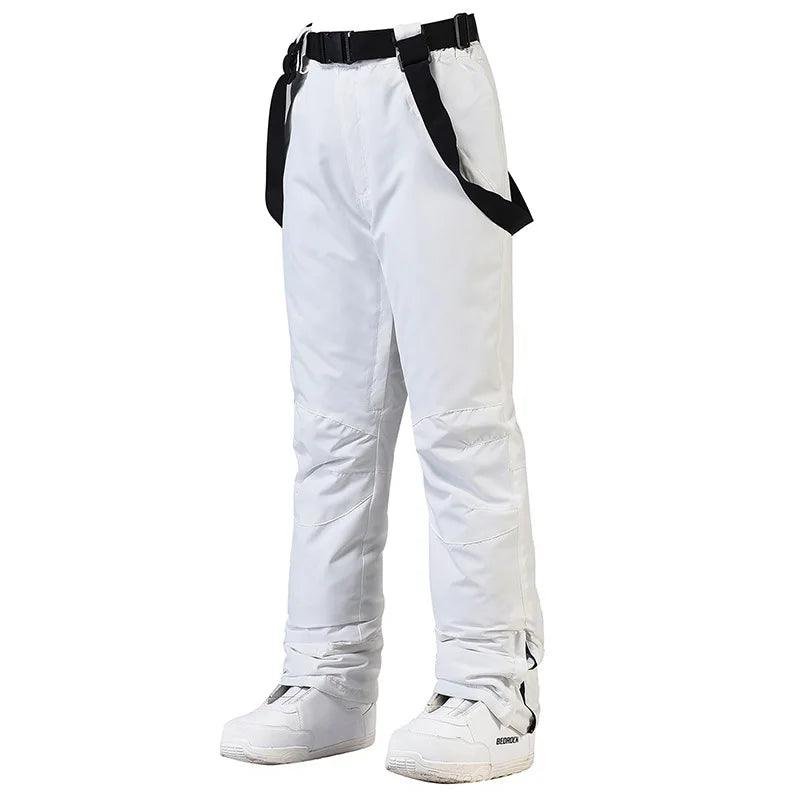 New Men and Women Winter Outdoor Ski Pants Windproof Waterproof Warm Breathable Snowboarding Pants Snow Sports Bibs Pants - sport flow