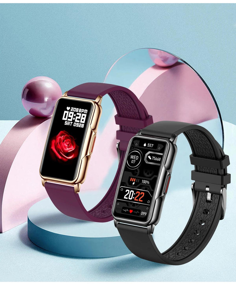 For Android IOS Smart Bracelet Women Smartwatch Men Heart Rate Blood Oxygen Waterproof Sport Smart Band Watch For Ladies +Gift - sport flow