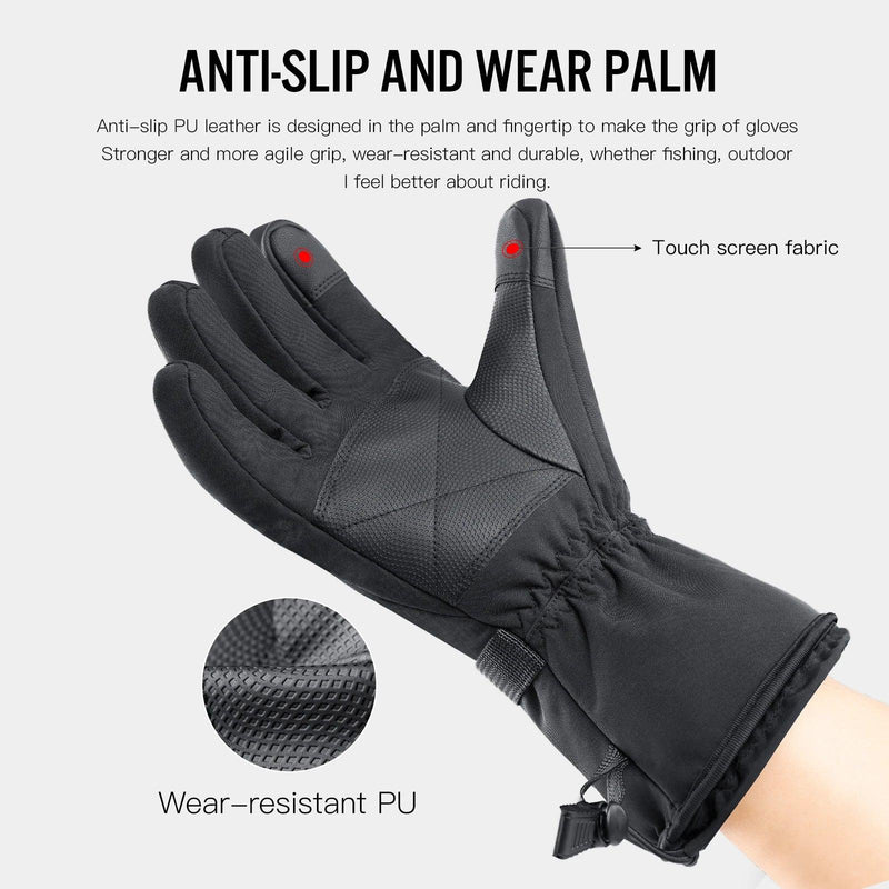 Electric Heated Gloves – Warm, Waterproof & Rechargeable Thermal Gloves for Winter & Snow Sports - sport flow