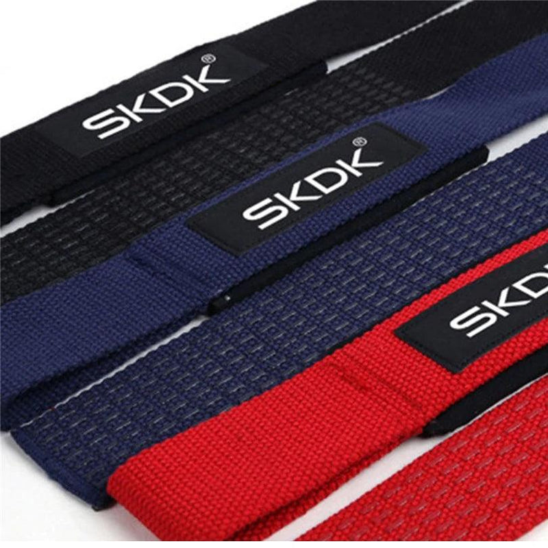Weightlifting Straps 1 Pair Lifting Wrist Anti-Slip Silicone Strength Training Strap Deadlifts Crossfit Hand Grips Wrist Support - sport flow