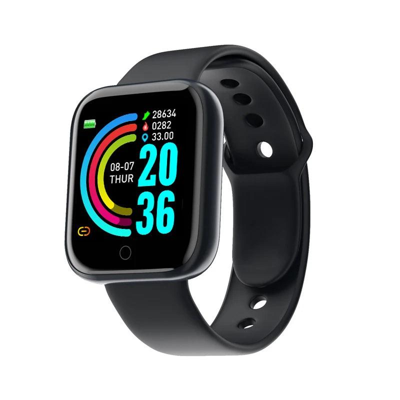 Multifunctional Smart Watch Men Women Bluetooth Connected Phone Music Fitness Sports Bracelet Sleep Monitor Y68 Smartwatch D20 - sport flow