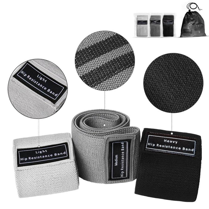 Fabric Resistance Hip Booty Bands Glute Thigh Elastic Workout Bands Squat Circle Stretch Fitness Strips Loops Yoga Gym Equipment - sport flow