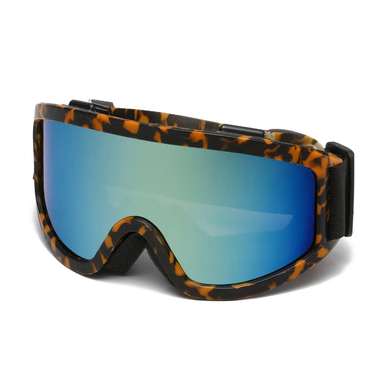 Large Frame Ski Goggles with Colorful Lens Anti-Collision Anti-Glare Lens Outdoor Sport Snow Snowboard for Snowboarding Skiing - sport flow