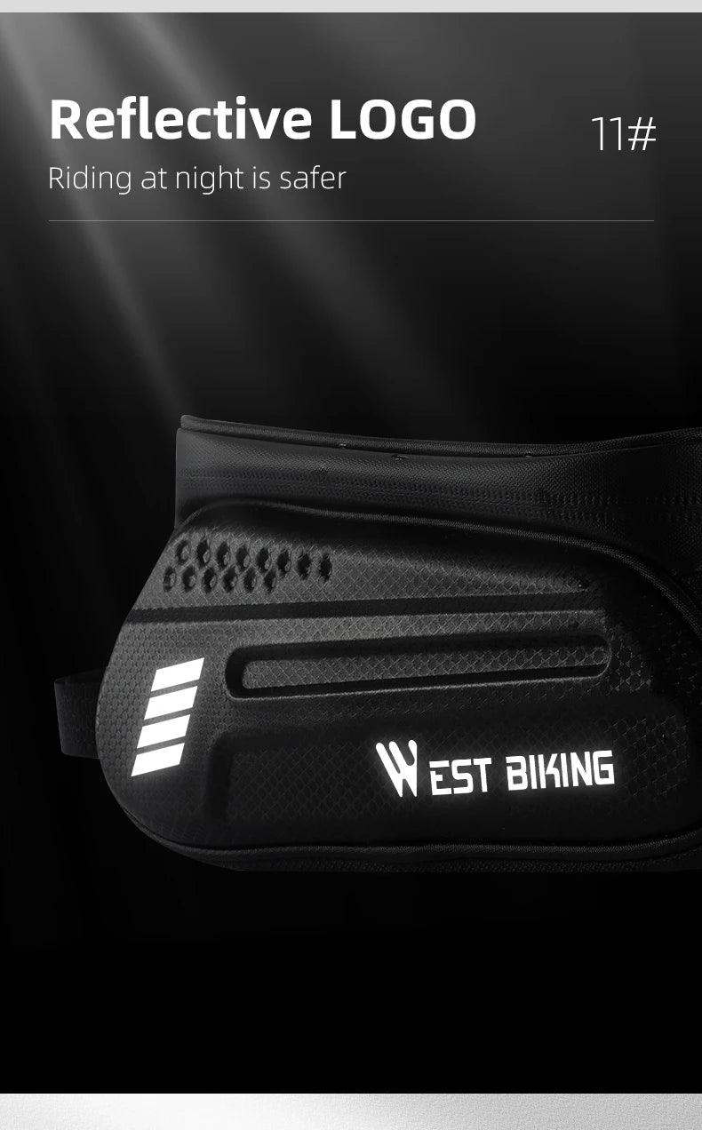 WEST BIKING Bicycle Bag 7.0 Inch Phone Bag Waterproof Front Frame Cycling Bag Sensitive Touch Screen MTB Road Bike Bag - sport flow