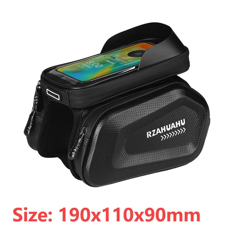 Bicycle Bag Waterproof Touch Screen Cycling Bag Top Frame Tube Bag MTB Road Bike Bag Phone Case Bike Accessories - sport flow