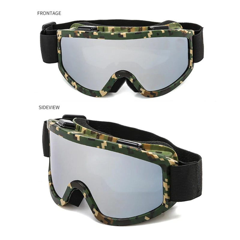 Large Frame Ski Goggles with Colorful Lens Anti-Collision Anti-Glare Lens Outdoor Sport Snow Snowboard for Snowboarding Skiing - sport flow