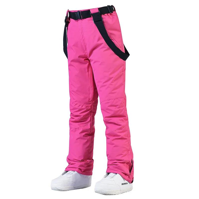 New Men and Women Winter Outdoor Ski Pants Windproof Waterproof Warm Breathable Snowboarding Pants Snow Sports Bibs Pants - sport flow