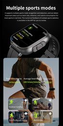 2024 Smart Watch 2 in 1 With Earphone Smartwatch Bluetooth Call Men Watch GPS Track Heart Rate Monitor Play Music SmartWatch - sport flow