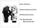 Winter Snowboard Ski Gloves – Unisex PU Leather, Non-slip, Touch Screen, Waterproof, Fleece, Warm Snow Sports Gloves. - sport flow