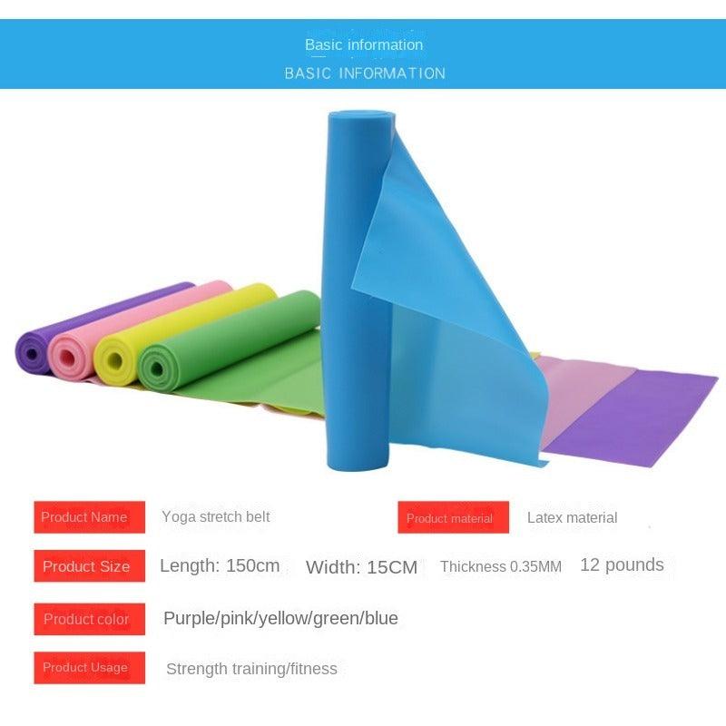 Yoga Pilates Resistance Band Long Training Stretch Bands for Physical Therapy Lower Body home Strength Elastic Exercise Bands - sport flow