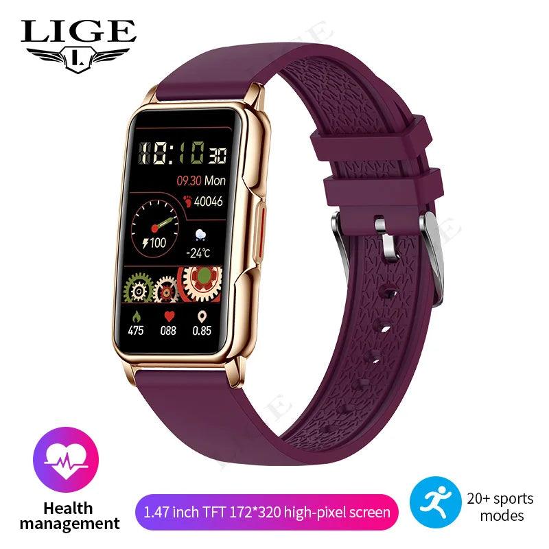 For Android IOS Smart Bracelet Women Smartwatch Men Heart Rate Blood Oxygen Waterproof Sport Smart Band Watch For Ladies +Gift - sport flow