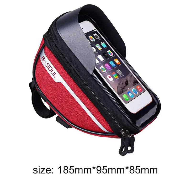 Bicycle Bag Waterproof Touch Screen Cycling Bag Top Frame Tube Bag MTB Road Bike Bag Phone Case Bike Accessories - sport flow
