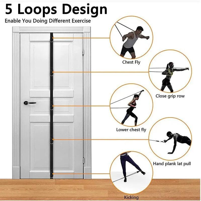 Upgrade Door Anchor Strap for Resistance Bands Exercises Anchor Gym Attachment for Home Fitness Portable Door Band Resistance - sport flow