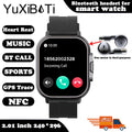 2024 Smart Watch 2 in 1 With Earphone Smartwatch Bluetooth Call Men Watch GPS Track Heart Rate Monitor Play Music SmartWatch - sport flow