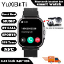 2024 Smart Watch 2 in 1 With Earphone Smartwatch Bluetooth Call Men Watch GPS Track Heart Rate Monitor Play Music SmartWatch - sport flow