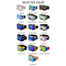 Large Frame Ski Goggles with Colorful Lens Anti-Collision Anti-Glare Lens Outdoor Sport Snow Snowboard for Snowboarding Skiing - sport flow