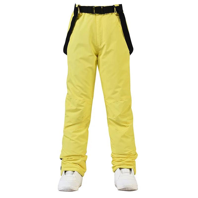 New Men and Women Winter Outdoor Ski Pants Windproof Waterproof Warm Breathable Snowboarding Pants Snow Sports Bibs Pants - sport flow