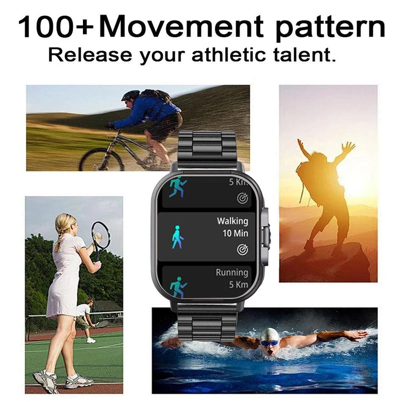 2024 Smart Watch 2 in 1 With Earphone Smartwatch Bluetooth Call Men Watch GPS Track Heart Rate Monitor Play Music SmartWatch - sport flow