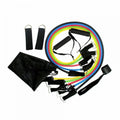 11pcs TPE Resistance Band Set Fitness Band Pull Rope Elastic Training Band With Door Anchor Handles Carry Bag Legs Ankle Straps - sport flow
