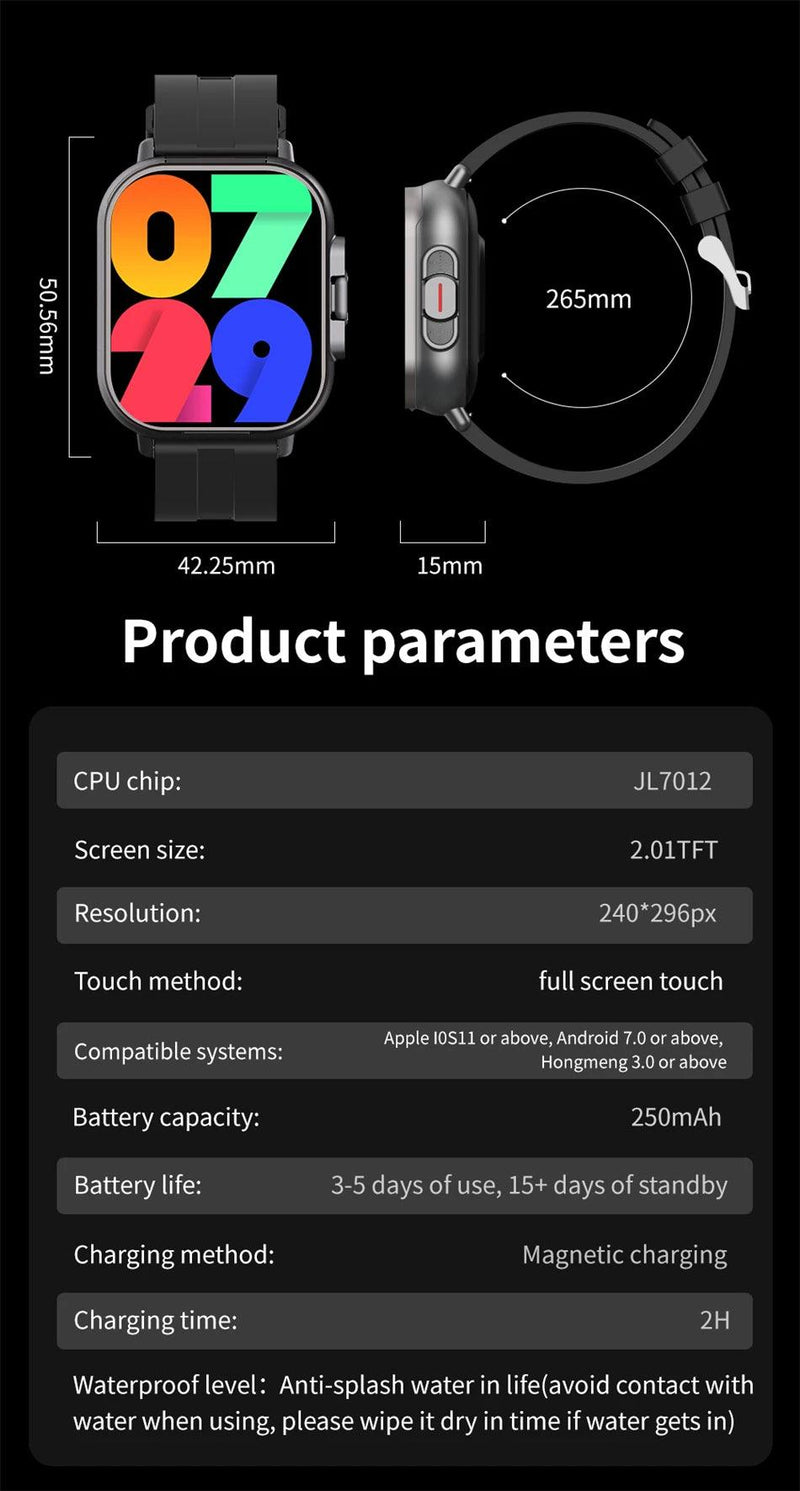 2024 Smart Watch 2 in 1 With Earphone Smartwatch Bluetooth Call Men Watch GPS Track Heart Rate Monitor Play Music SmartWatch - sport flow