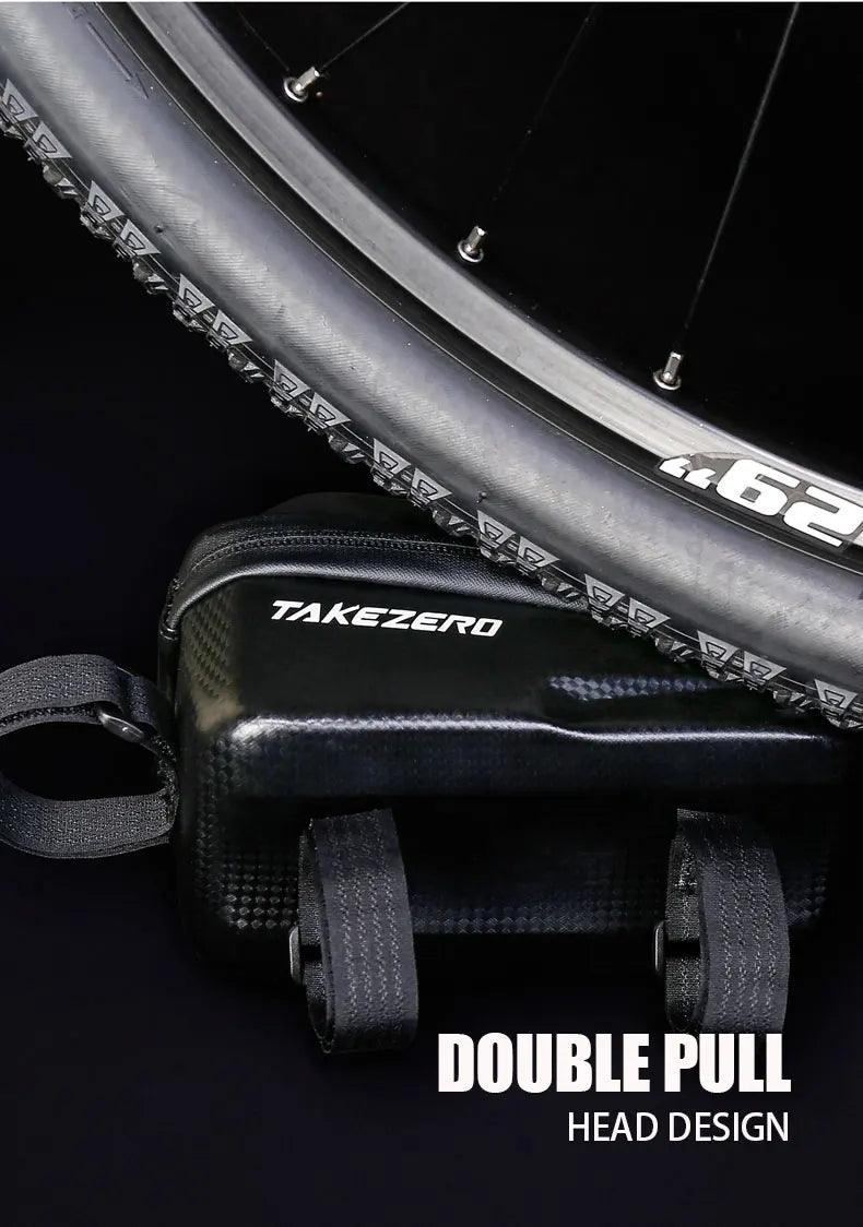 TAKEZERO A2 Mountain Bicycle Bag - Hard Shell EVA Front Bar Bag for Road Bikes, Mobile Phone Handlebar Bag - Cycling Equipment - sport flow