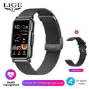 For Android IOS Smart Bracelet Women Smartwatch Men Heart Rate Blood Oxygen Waterproof Sport Smart Band Watch For Ladies +Gift - sport flow