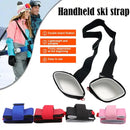 Black Nylon Adjustable Ski Handle Strap Bag Skiing Bag Adjustable Pole Shoulder Hand Carrier Lash Straps Porter Hook Loop - sport flow