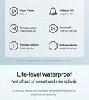 Original Lenovo lp40 Bluetooth Earphone 5.0 Immersive Sound HIFI TWS With Microphone Touch Control For Long Standby Time Motion - sport flow