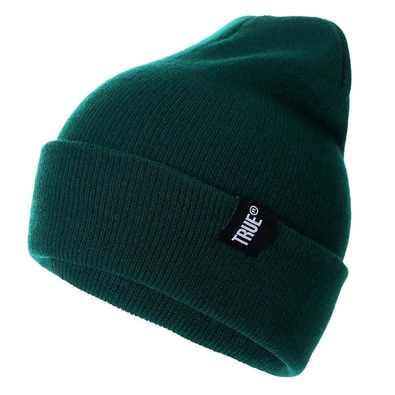 True Colors Casual Beanies for Men and Women – Fashion Knitted Winter Hat, Solid Hip-hop Skullies, Unisex Cap. - sport flow